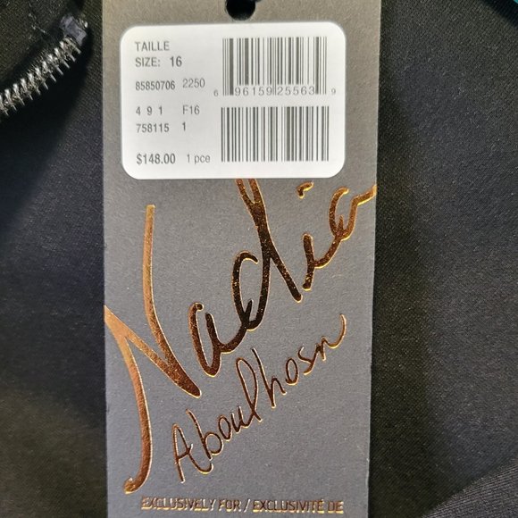 Nadia Alboulhosn black jumpsuit size 16 - Picture 4 of 5